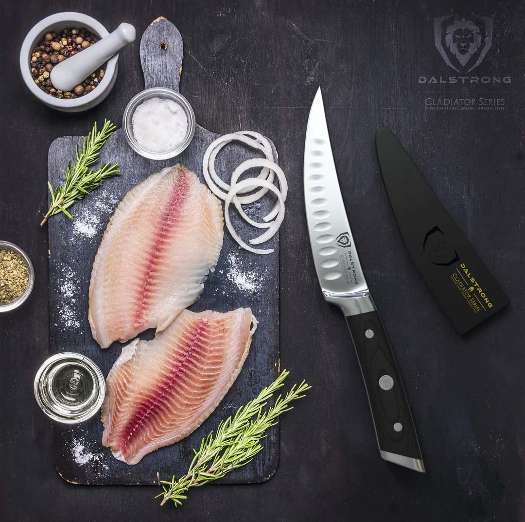 Budget Precision Duo | Gladiator Series 6" Curved Fillet Knife + 3.5" Paring Knife - Image 6