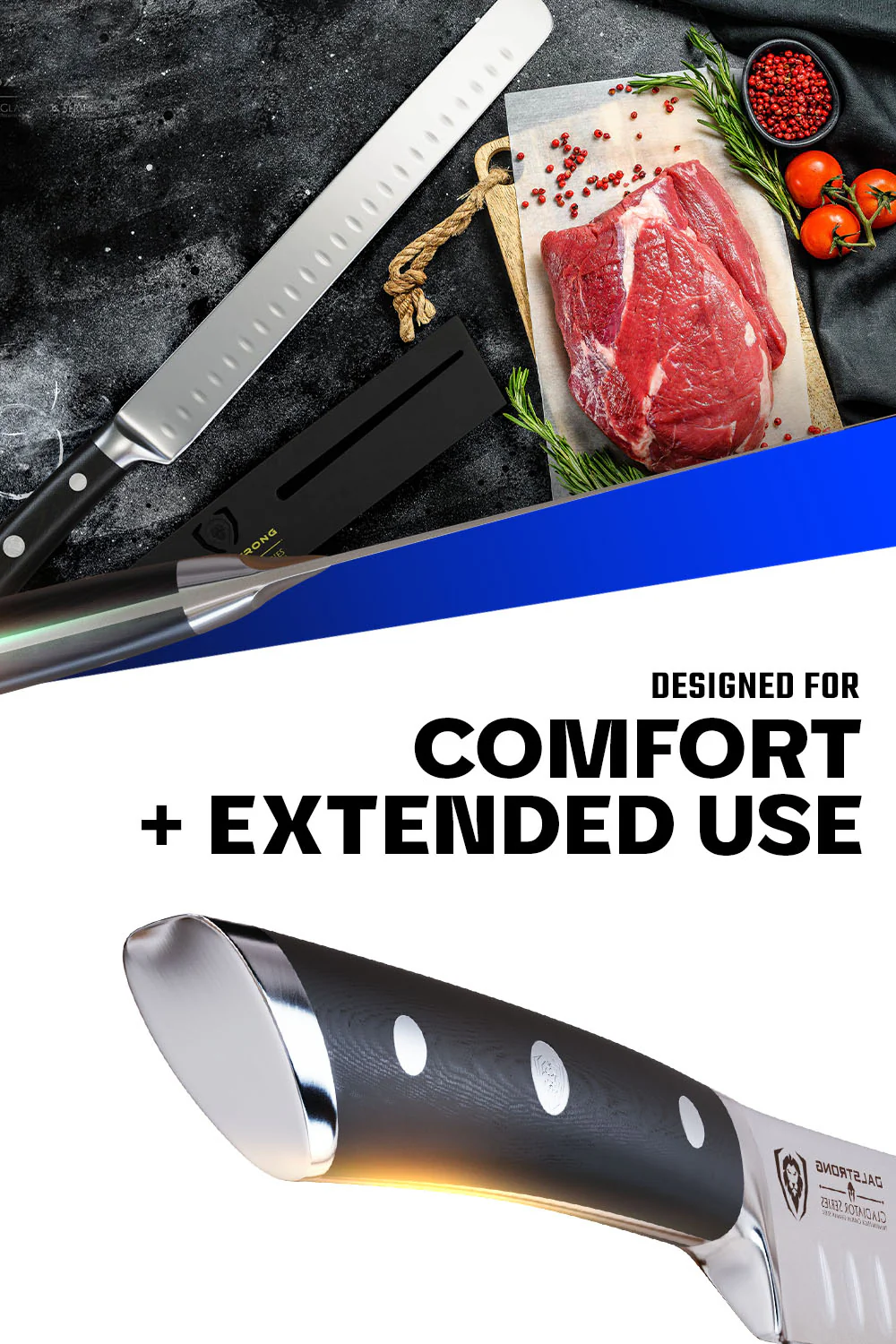 Slicing & Carving Knife 10" | Gladiator Series | NSF Certified | Dalstrong © - Image 5