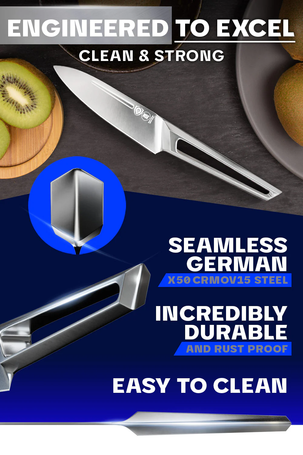 Paring Knife 3.5" | Crusader Series | NSF Certified | Dalstrong © - Image 5