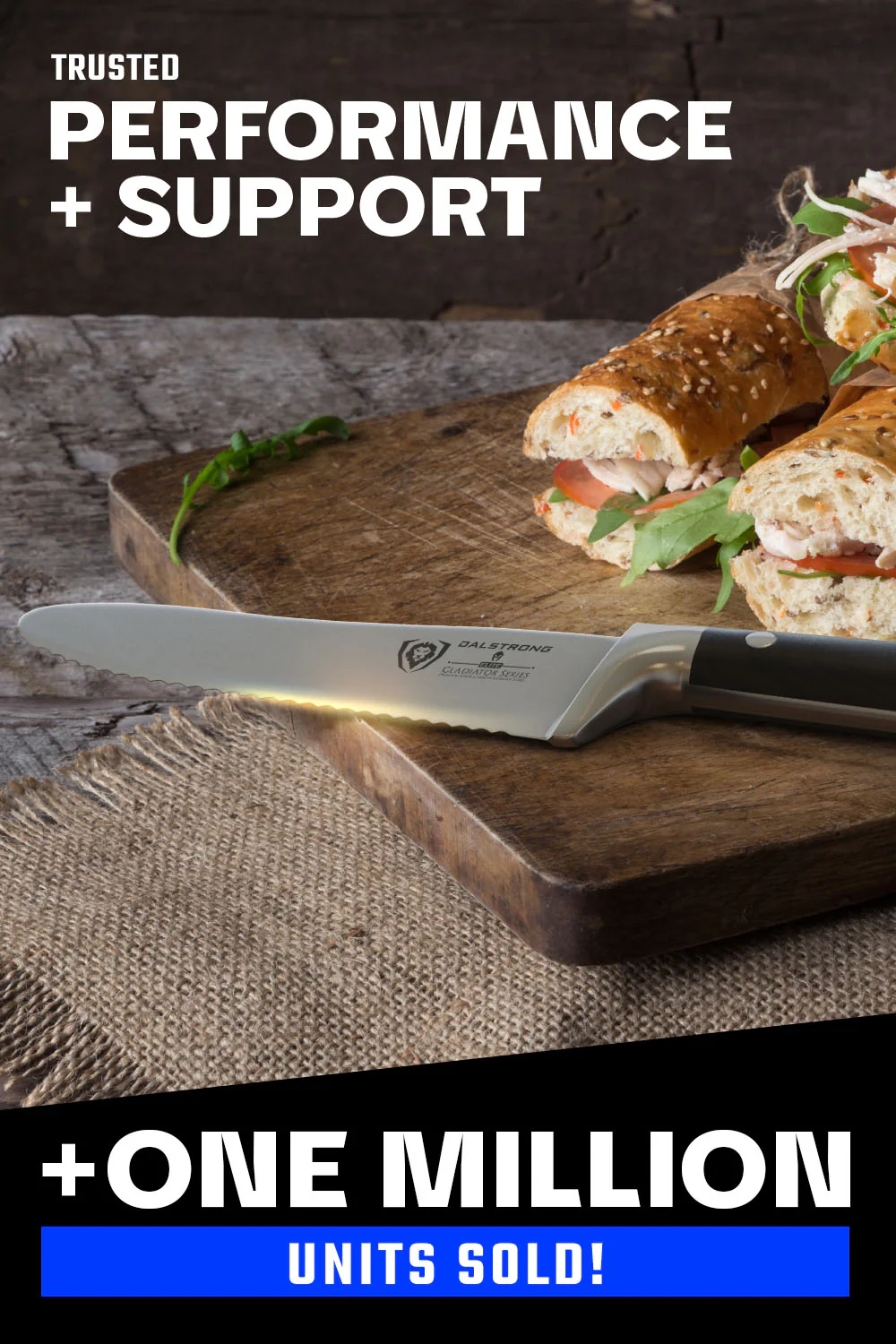 Serrated Sandwich, Deli & Utility Knife 6" | Gladiator Series | NSF Certified | Dalstrong © - Image 6