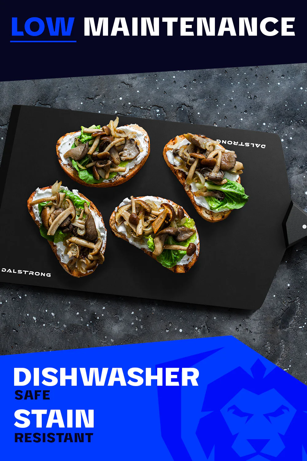 Large Obsidian Black | Wood-Fibre Cutting Board | Infinity Series | Dalstrong © - Image 5