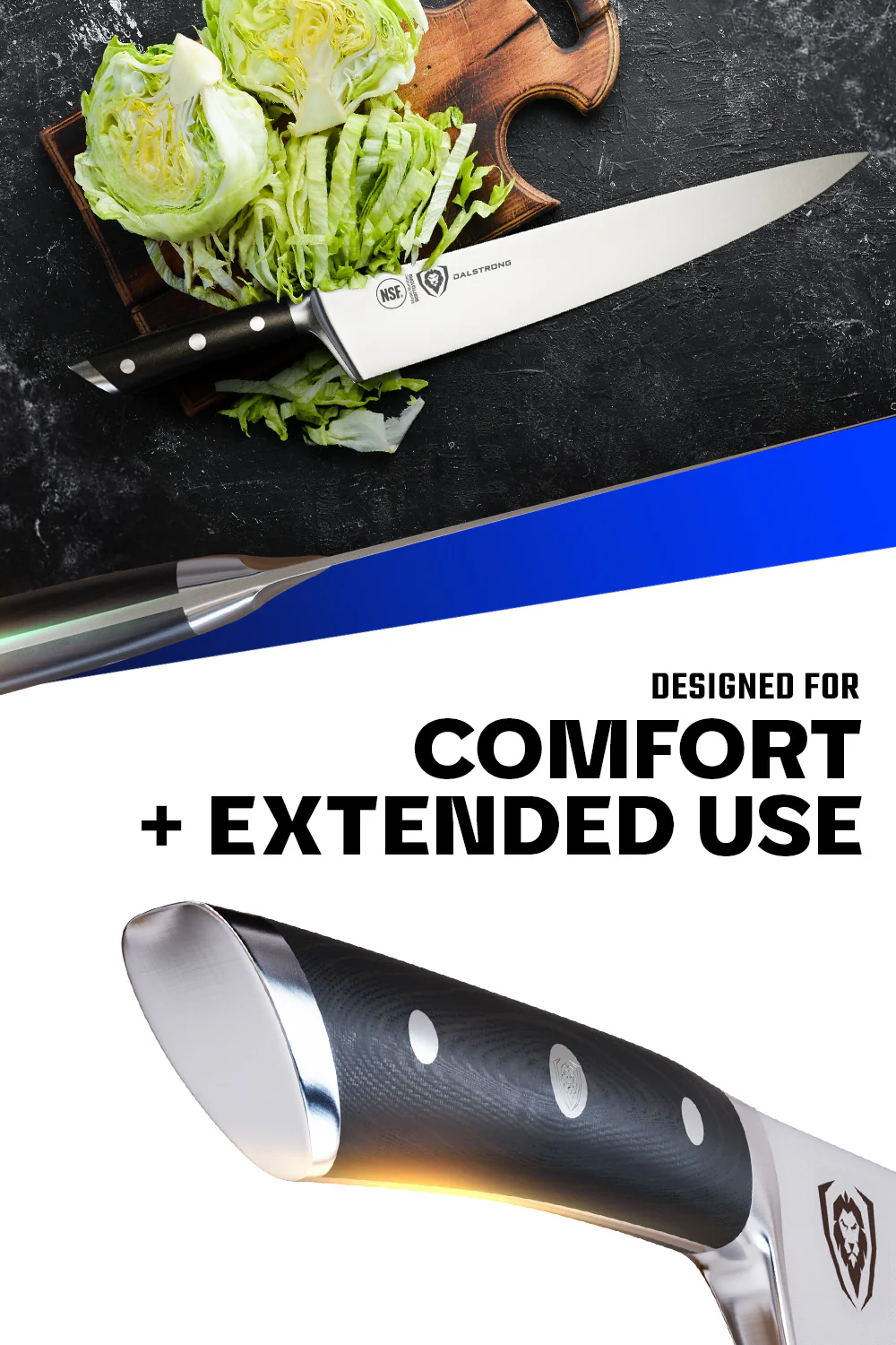 Chef's Knife 12" | Gladiator Series | NSF Certified | Dalstrong © - Image 5