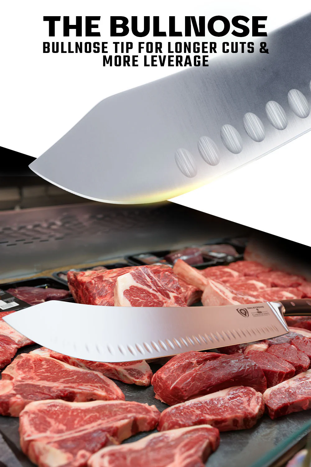 Extra-Long Bull Nose Butcher Knife 14" | Gladiator Series | Dalstrong © - Image 3