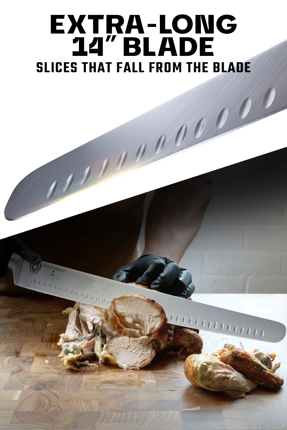 Extra-Long Slicing & Carving Knife 14" | Gladiator Series | Dalstrong © - Image 3