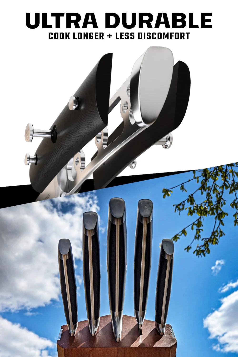 5-Piece Knife Set with Modular Block | Gladiator Series | Knives NSF Certified | Dalstrong © - Image 3