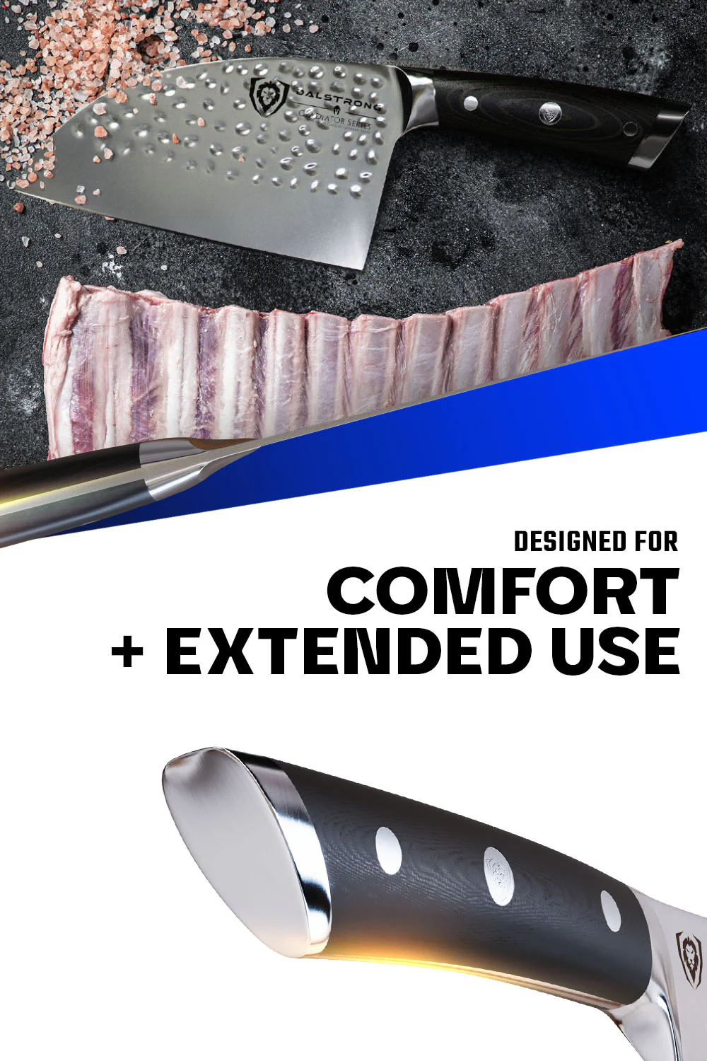 Serbian Chef's Knife 7.5" | Gladiator Series | NSF Certified | Dalstrong © - Image 5