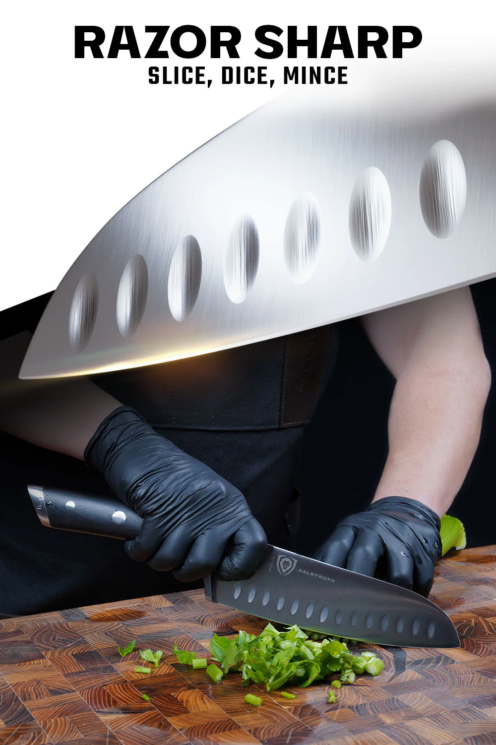 Santoku Knife 7" | Gladiator Series | NSF Certified | Dalstrong © - Image 3