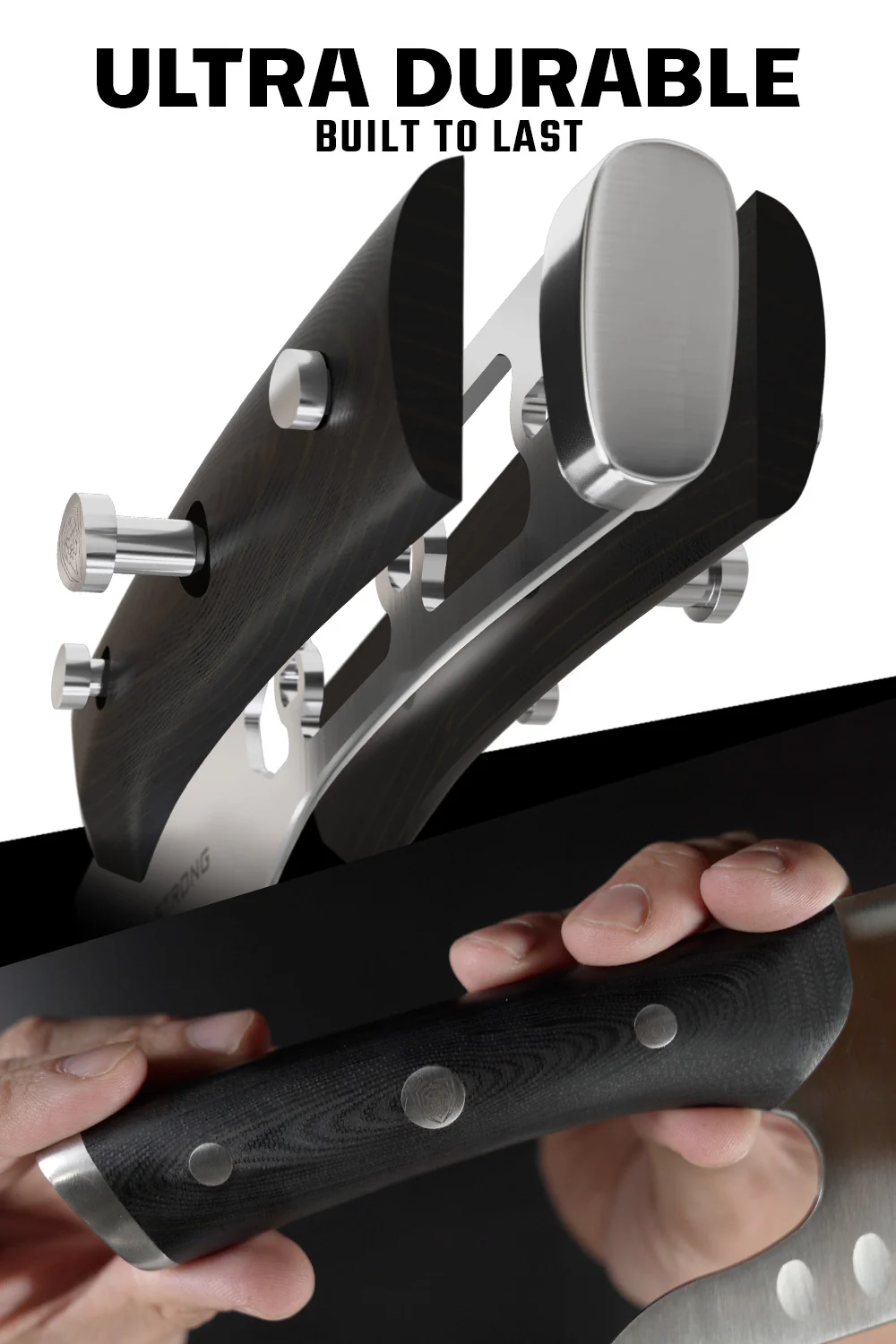 Guardian Chef's Knife 8" | Ergonomic | Gladiator Series | Dalstrong © - Image 4