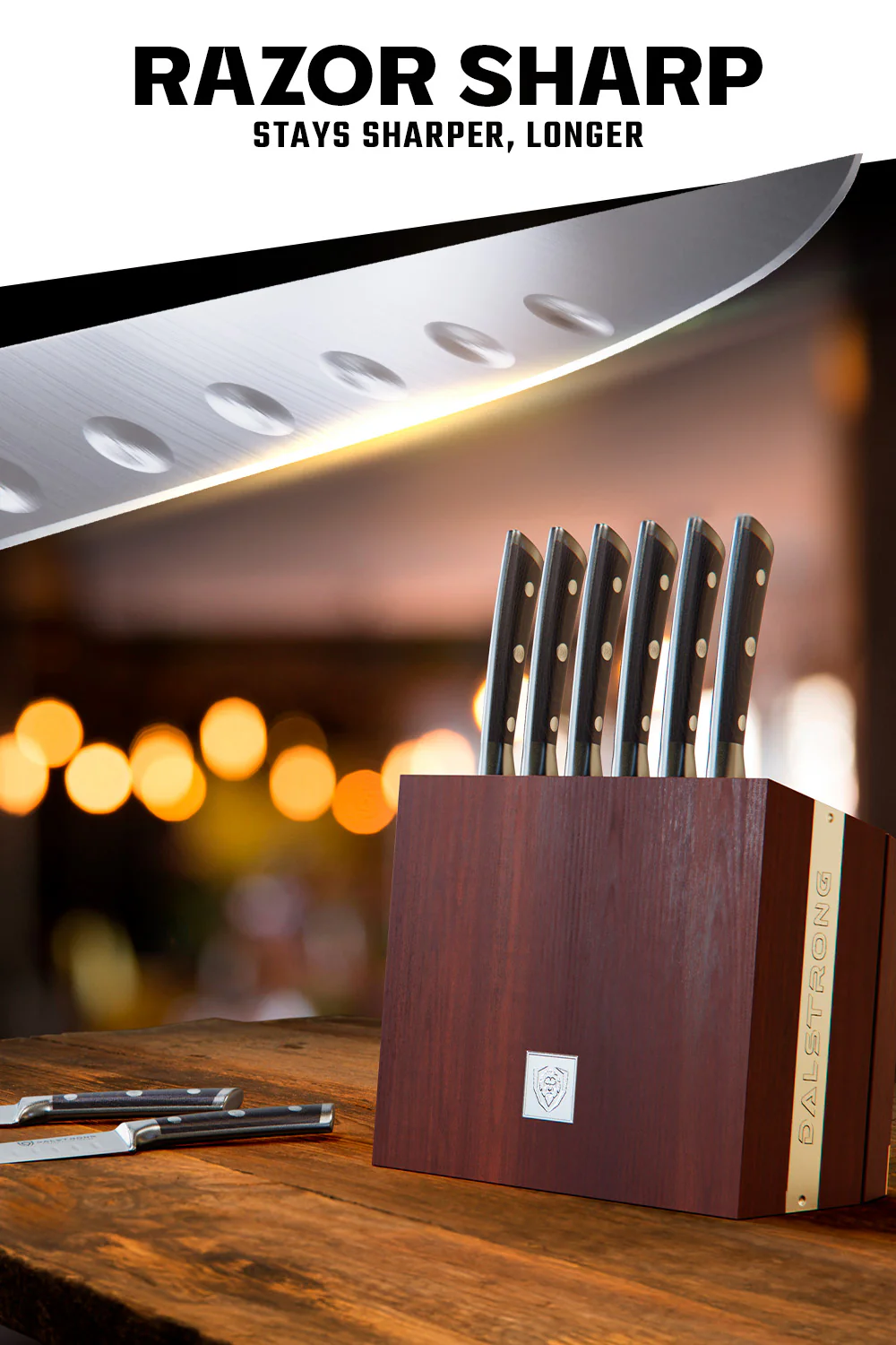 8 Piece Steak Knife Set with Storage Block | Gladiator Series | Dalstrong © - Image 3