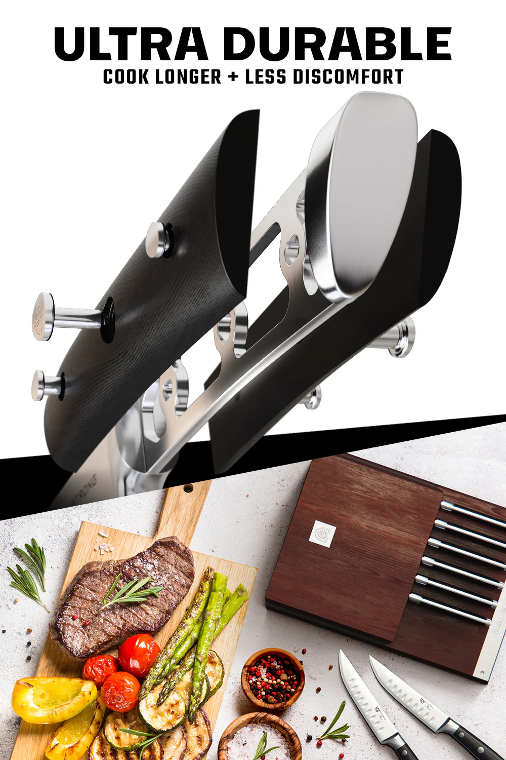 8 Piece Steak Knife Set with Storage Block | Gladiator Series | Dalstrong © - Image 4