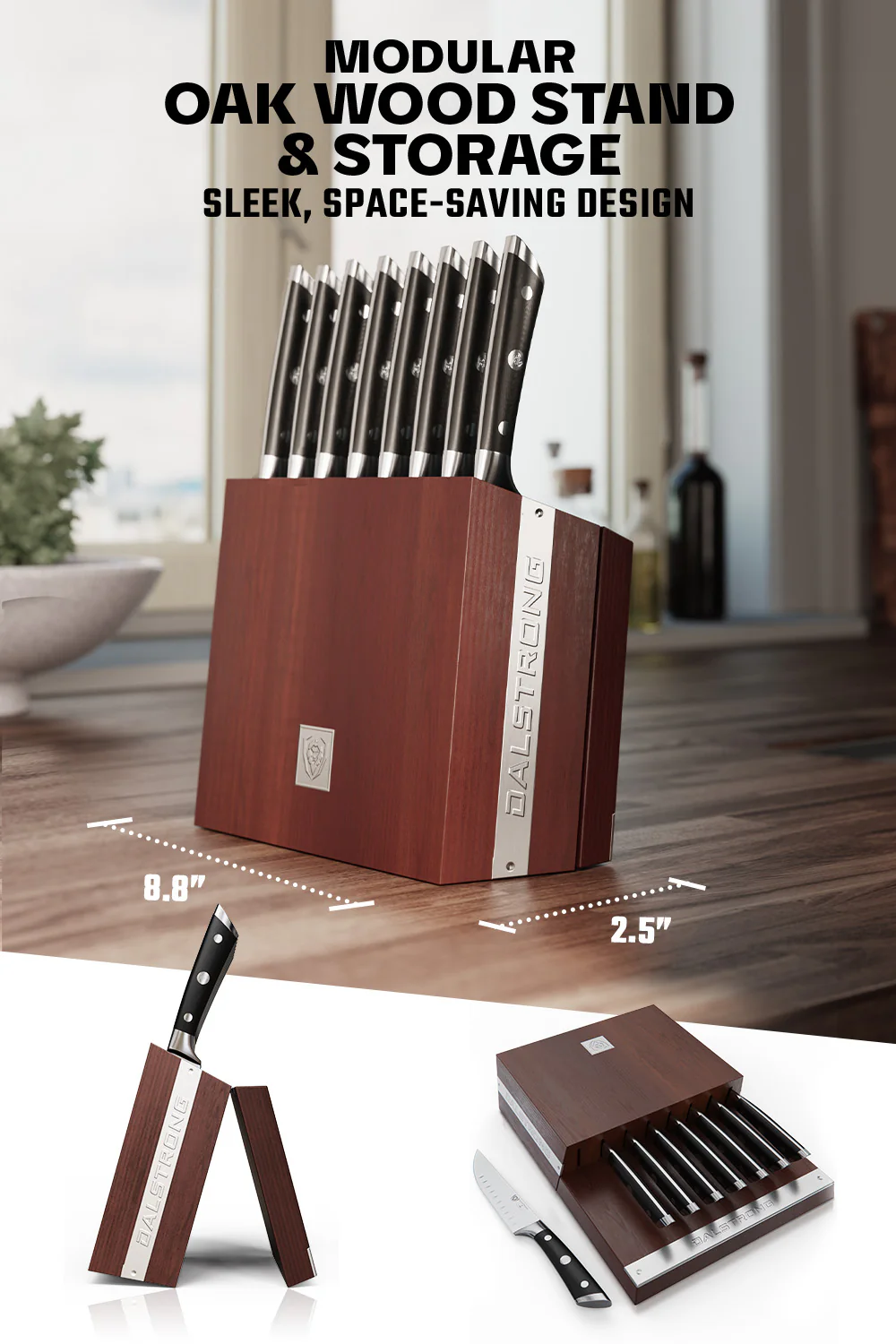 8 Piece Steak Knife Set with Storage Block | Gladiator Series | Dalstrong © - Image 5