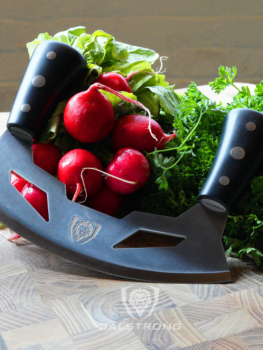 Mezzaluna Knife 8.5" | ABS Handles | Gladiator Series | Dalstrong © - Image 10