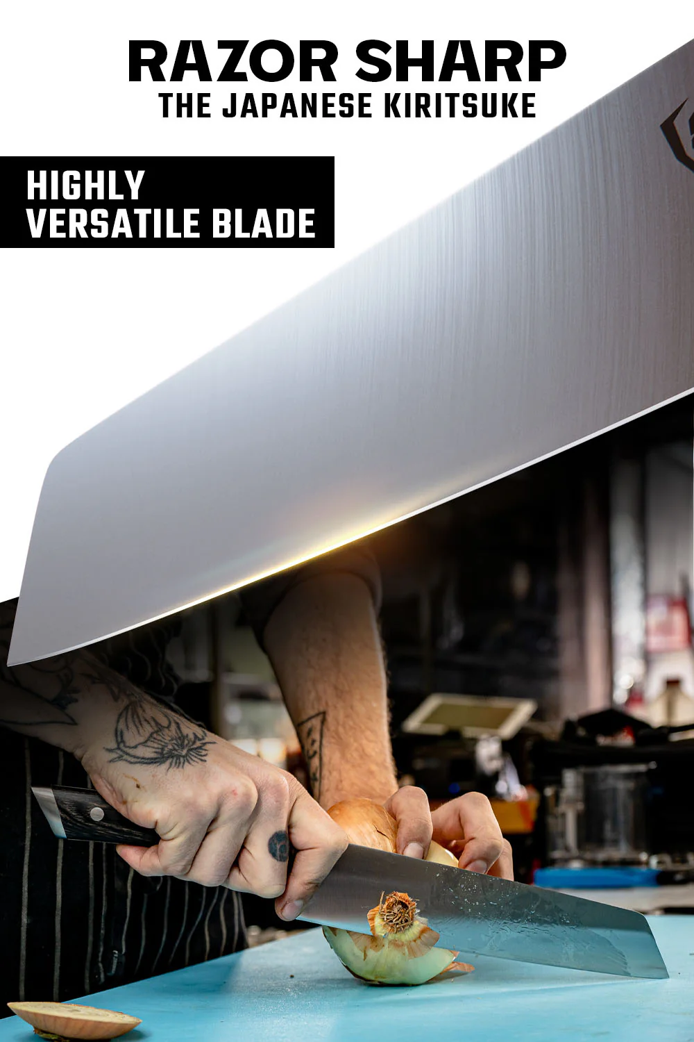 Kiritsuke Chef's Knife 8.5" | Gladiator Series | NSF Certified | Dalstrong © - Image 2