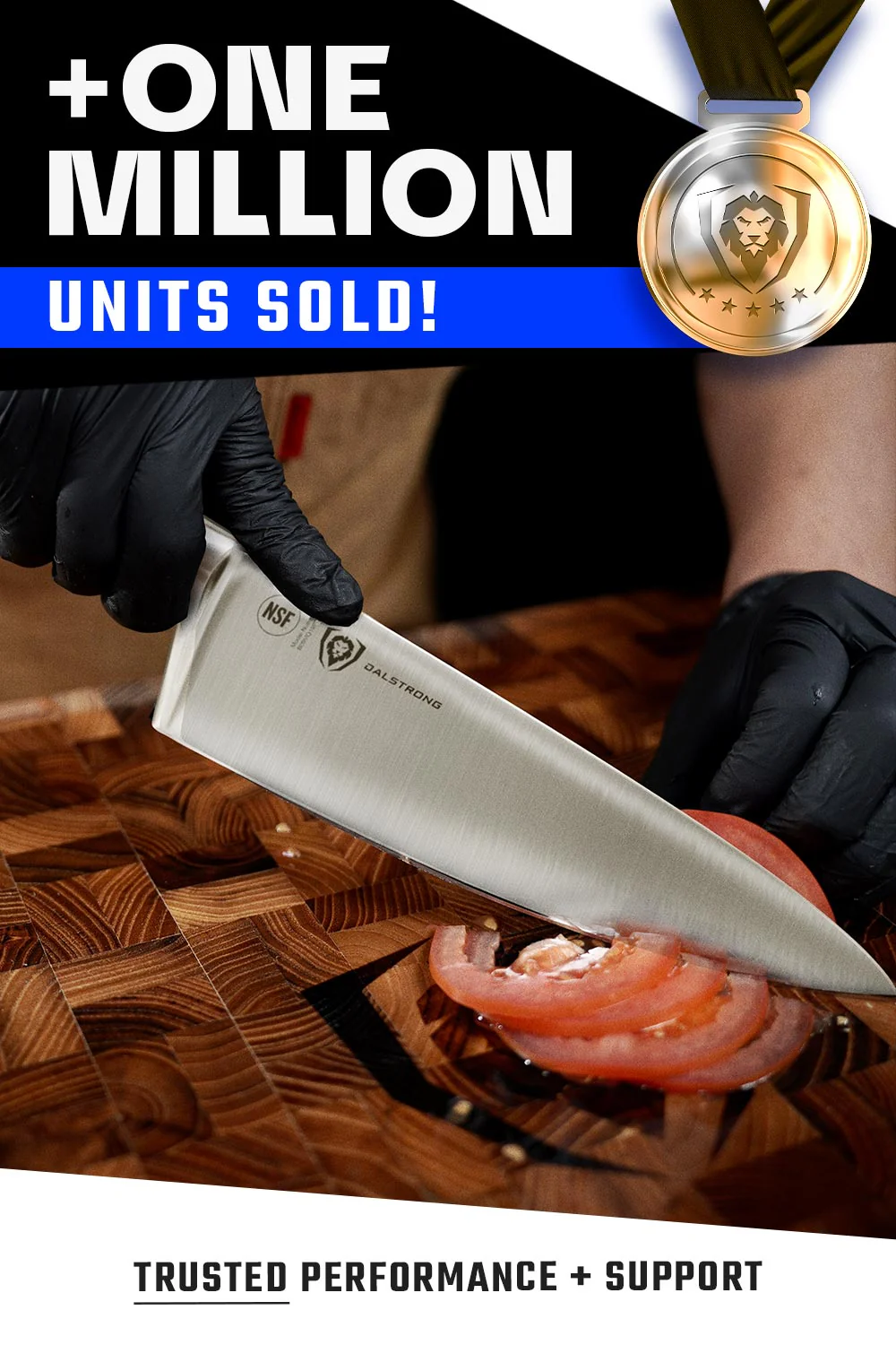 Chef's Knife 8" | Gladiator Series | NSF Certified | Dalstrong © - Image 7