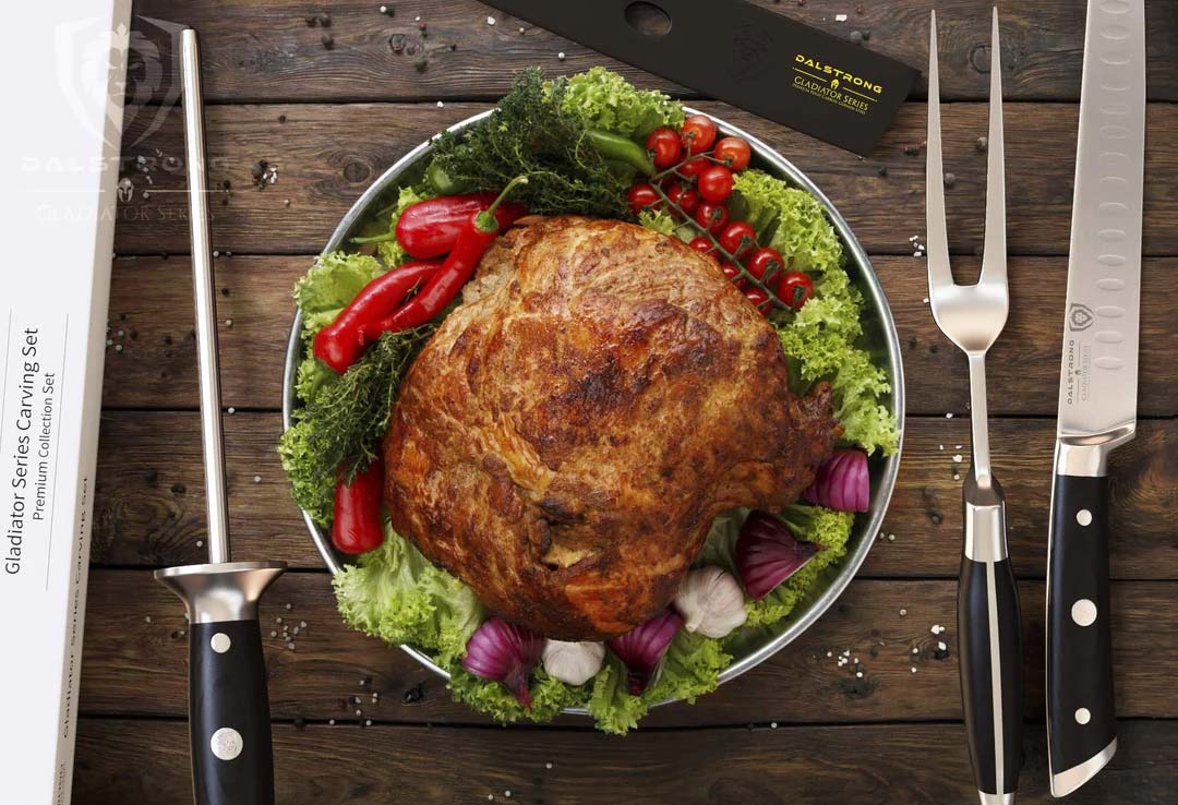 Carving Knife & Fork Set 9" | Gladiator Series | NSF Certified | Dalstrong © - Image 11