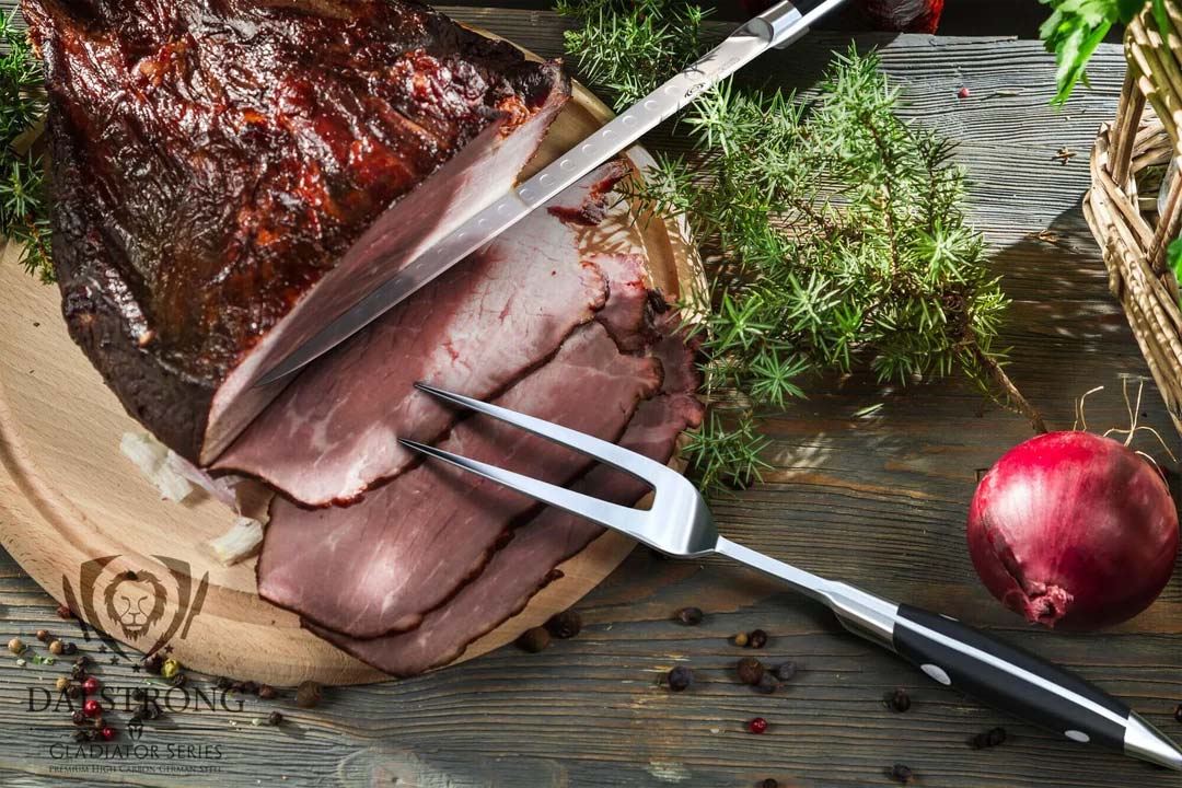 Carving Knife & Fork Set 9" | Gladiator Series | NSF Certified | Dalstrong © - Image 8