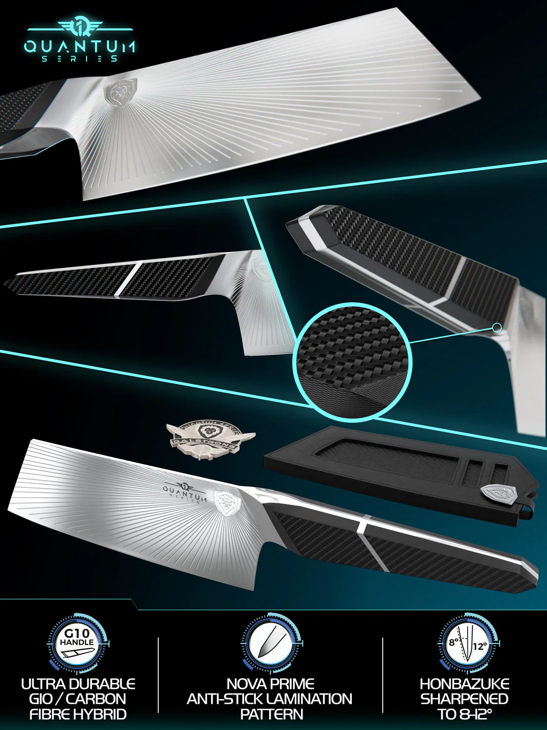 Cleaver Knife 7" | Quantum 1 Series | Dalstrong © - Image 2
