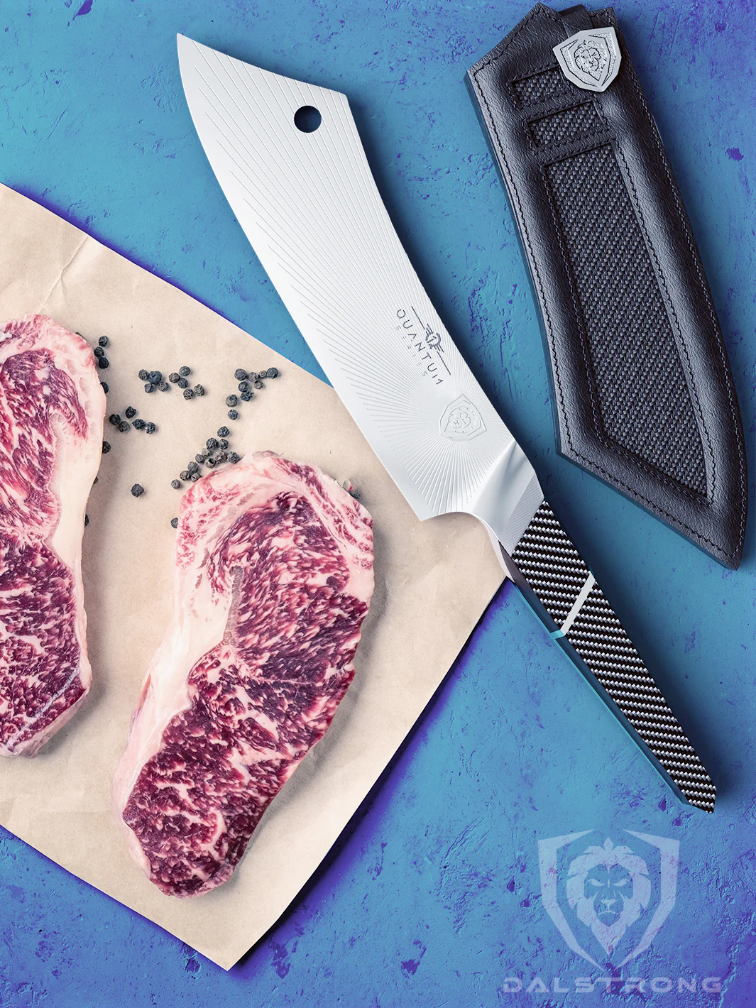 Chef & Cleaver Hybrid Knife 8" | Crixus | Quantum 1 Series | Dalstrong © - Image 10