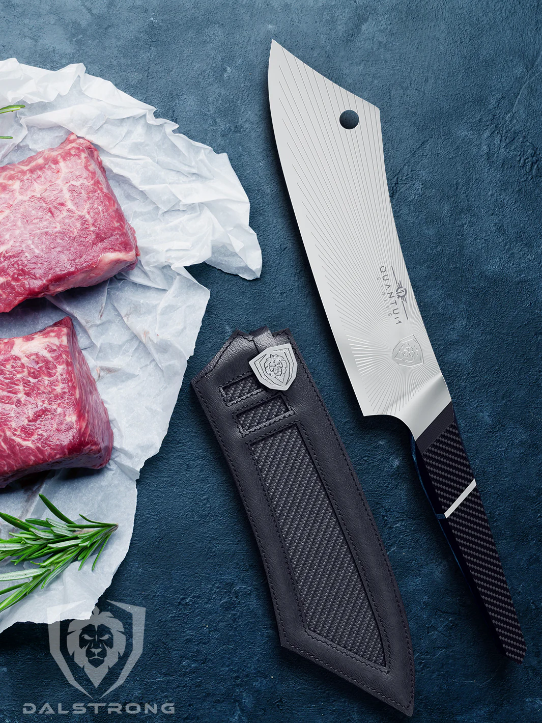 Chef & Cleaver Hybrid Knife 8" | Crixus | Quantum 1 Series | Dalstrong © - Image 9