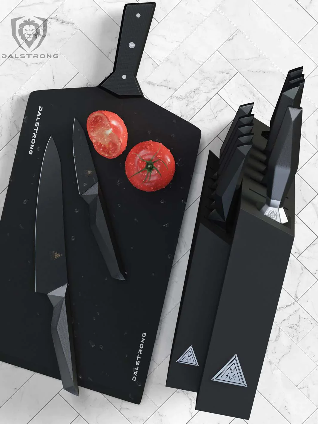 12 Piece Knife Block Set | Shadow Black Series | NSF Certified | Dalstrong © - Image 8