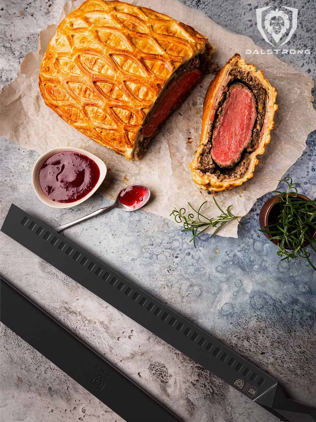 Slicing & Carving Knife 14" | Shadow Black Series | NSF Certified | Dalstrong © - Image 10