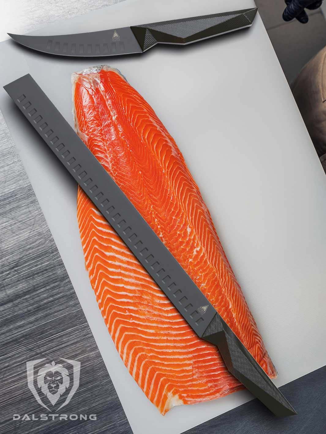 Slicing & Carving Knife 14" | Shadow Black Series | NSF Certified | Dalstrong © - Image 11