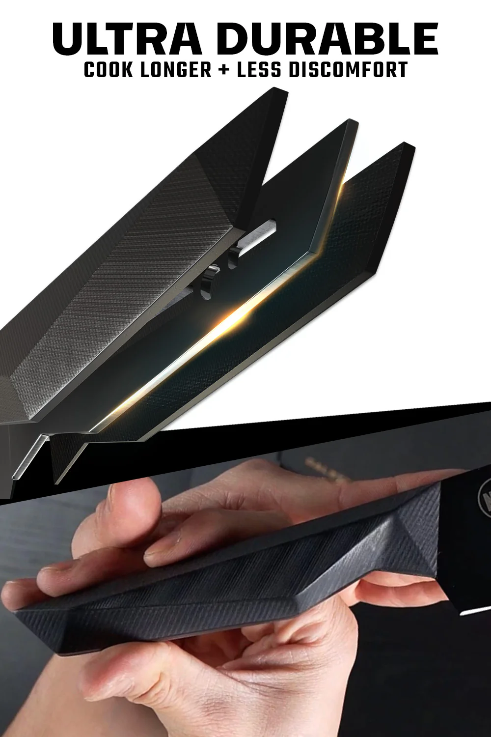 Kiritsuke Chef's Knife 8.5" | Shadow Black Series | NSF Certified | Dalstrong © - Image 4
