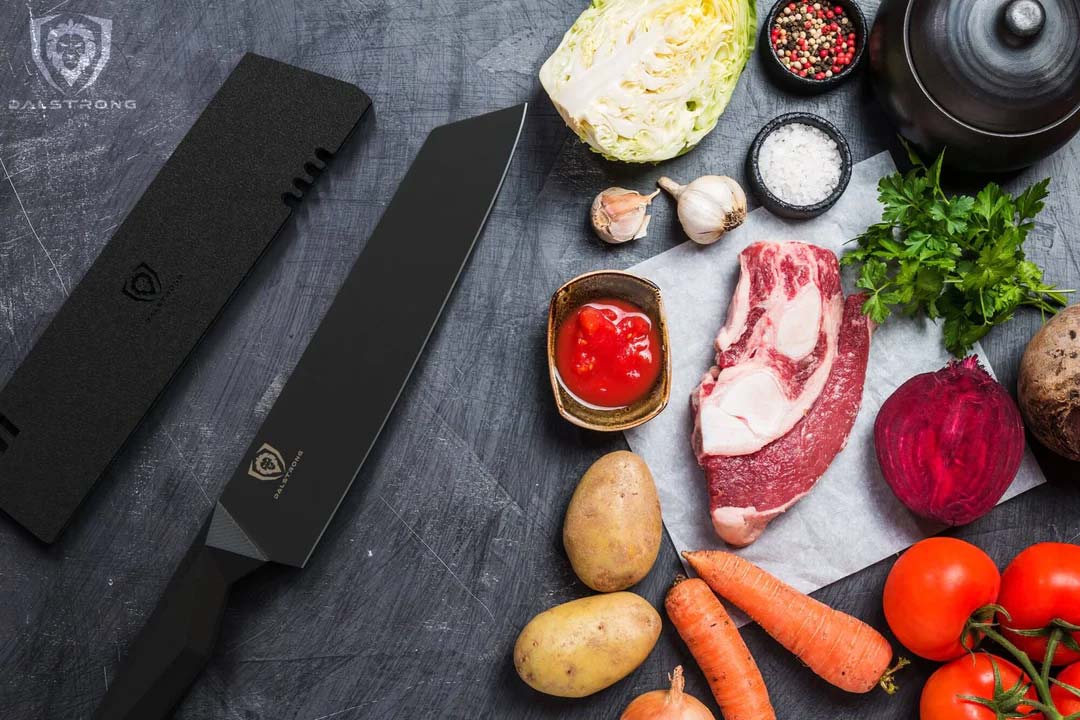Kiritsuke Chef's Knife 8.5" | Shadow Black Series | NSF Certified | Dalstrong © - Image 8