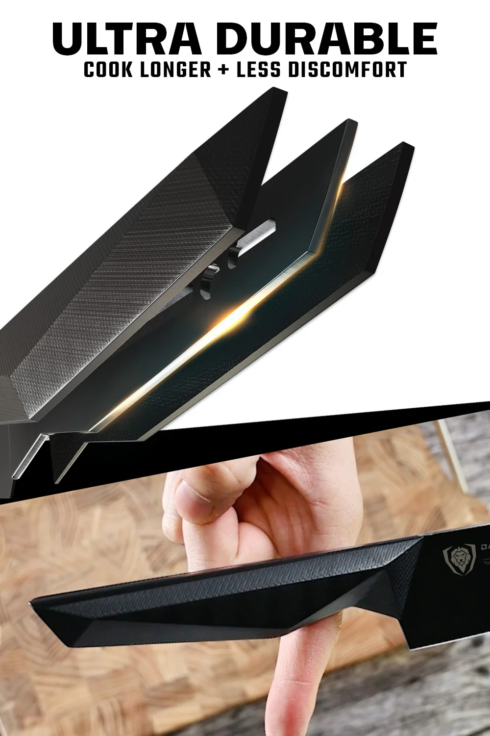 Chef's Knife 8" | Shadow Black Series | NSF Certified | Dalstrong © - Image 4