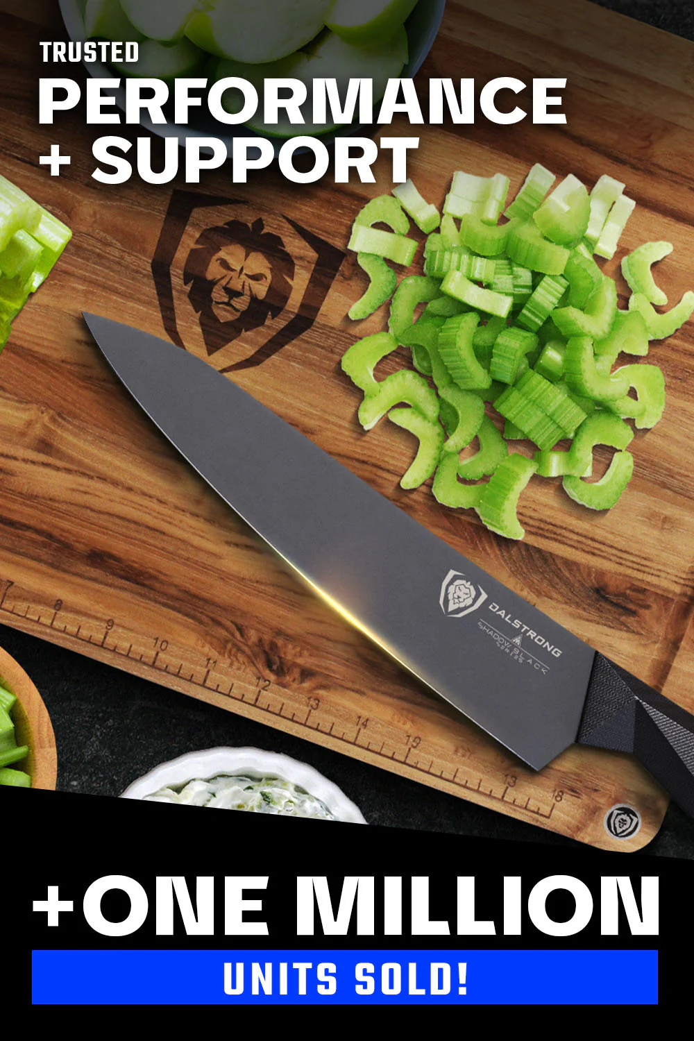 Chef's Knife 8" | Shadow Black Series | NSF Certified | Dalstrong © - Image 7