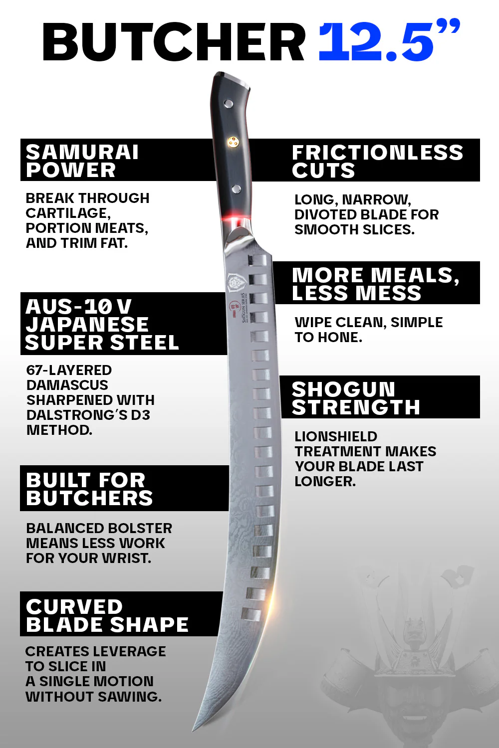 Butcher & Breaking Knife 12.5" | Shogun Series ELITE | Dalstrong © - Image 5