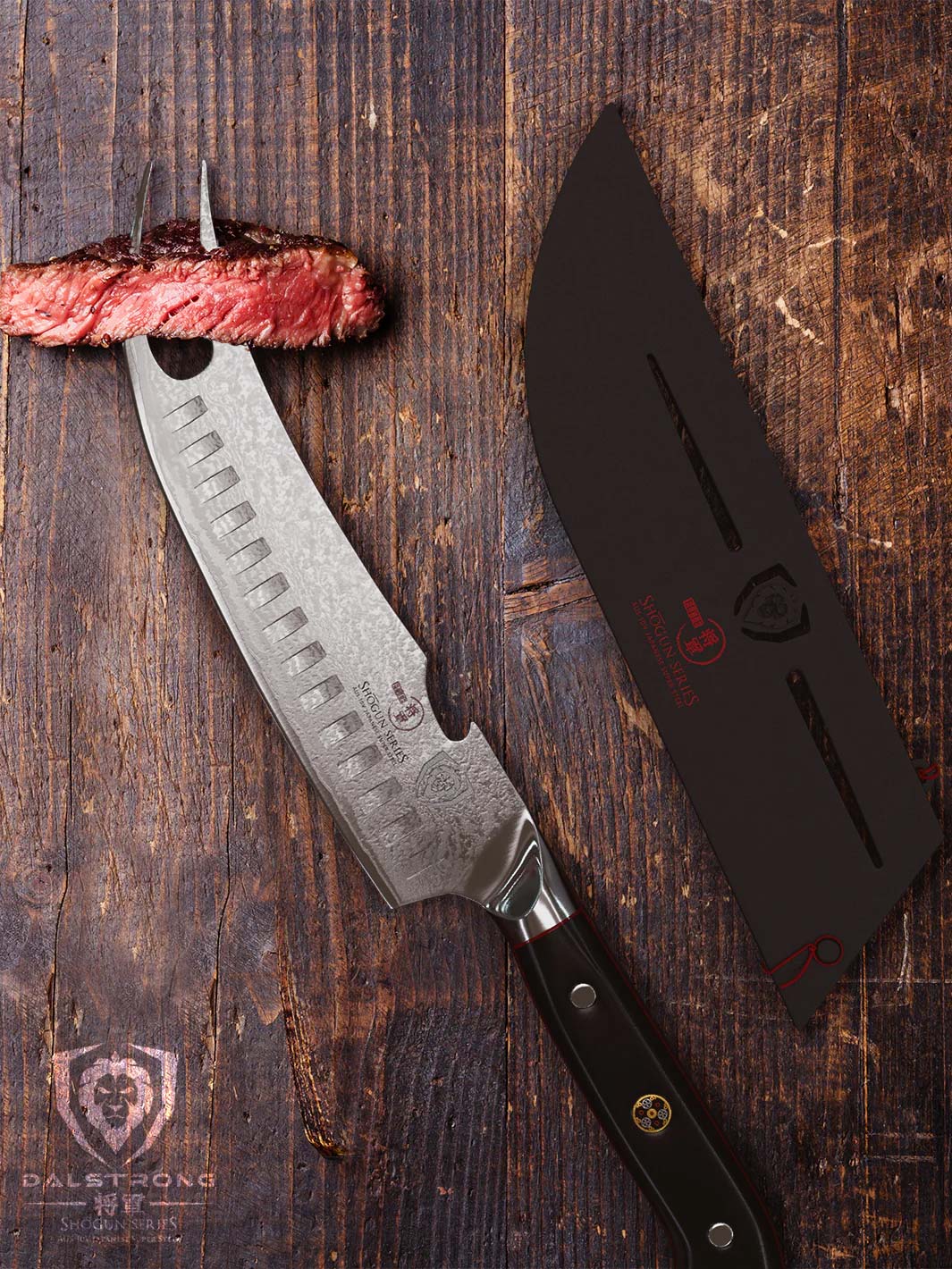 BBQ Pitmaster & Meat Knife 8" | Forked Tip & Bottle Opener | Shogun Series ELITE | Dalstrong © - Image 9