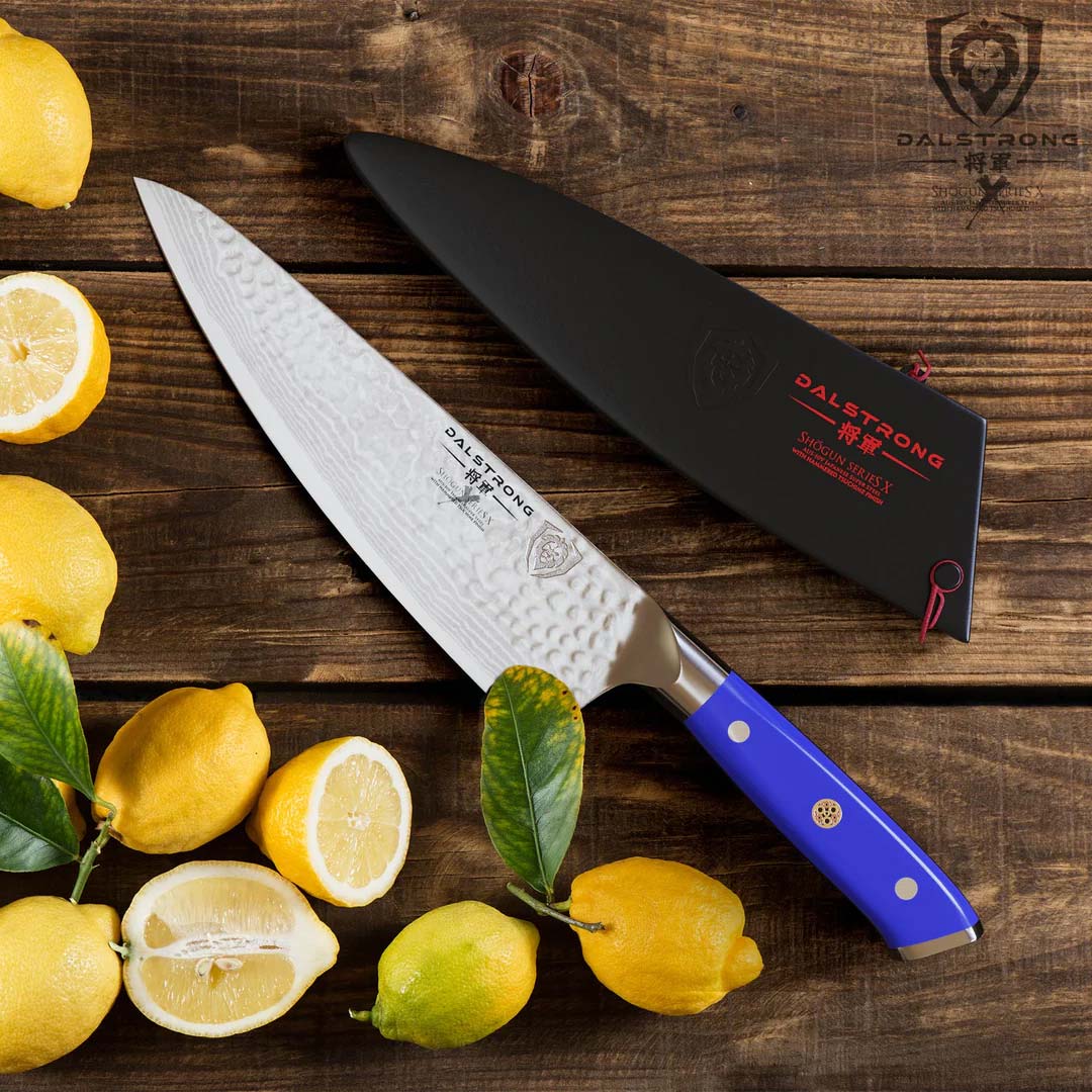 Chef's Knife 8" | Blue Handle | Shogun Series X | Dalstrong © - Image 7