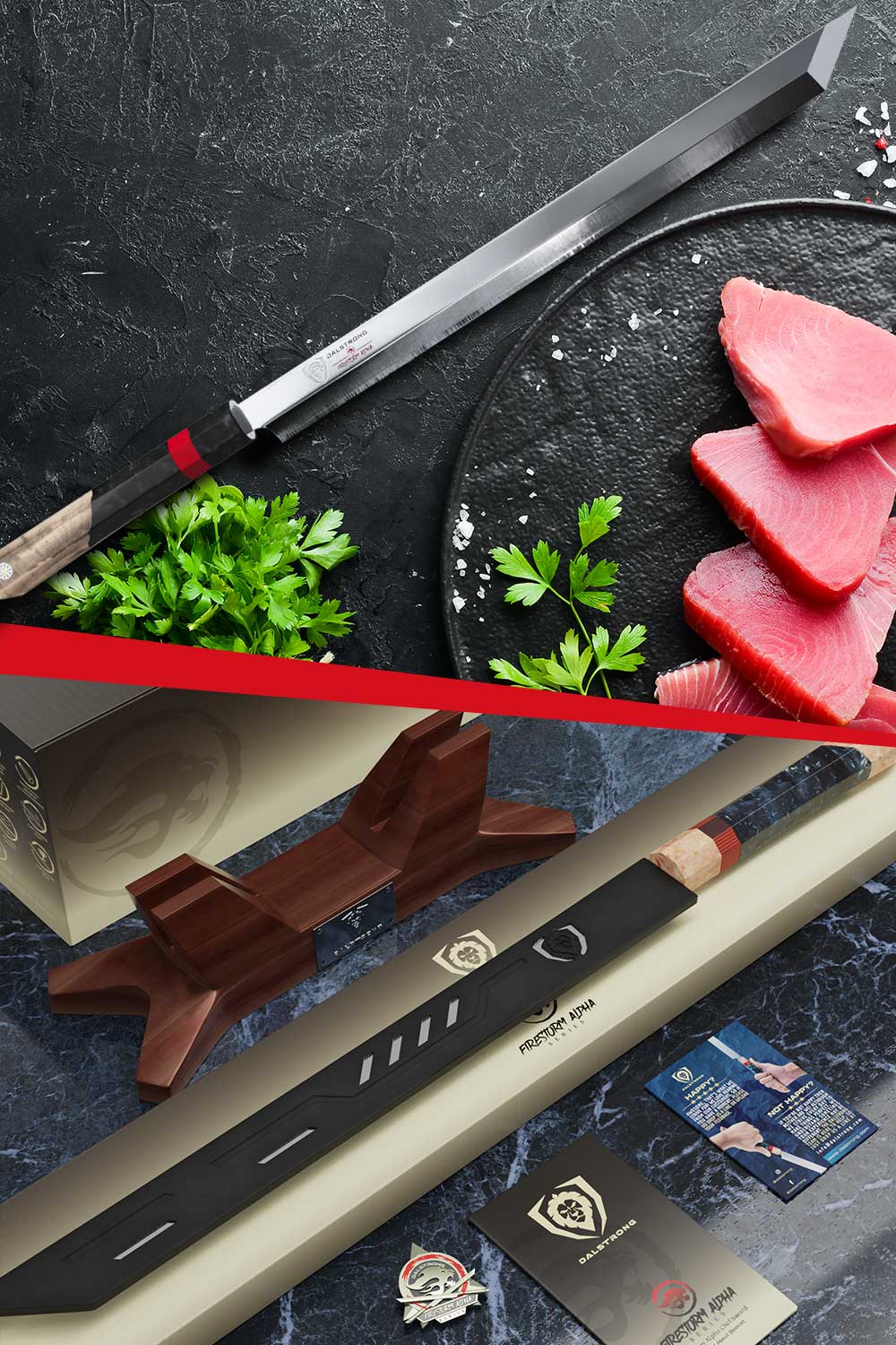 Titan Slicer 17" | Included Display Stand | Firestorm Alpha Series | Dalstrong © - Image 8