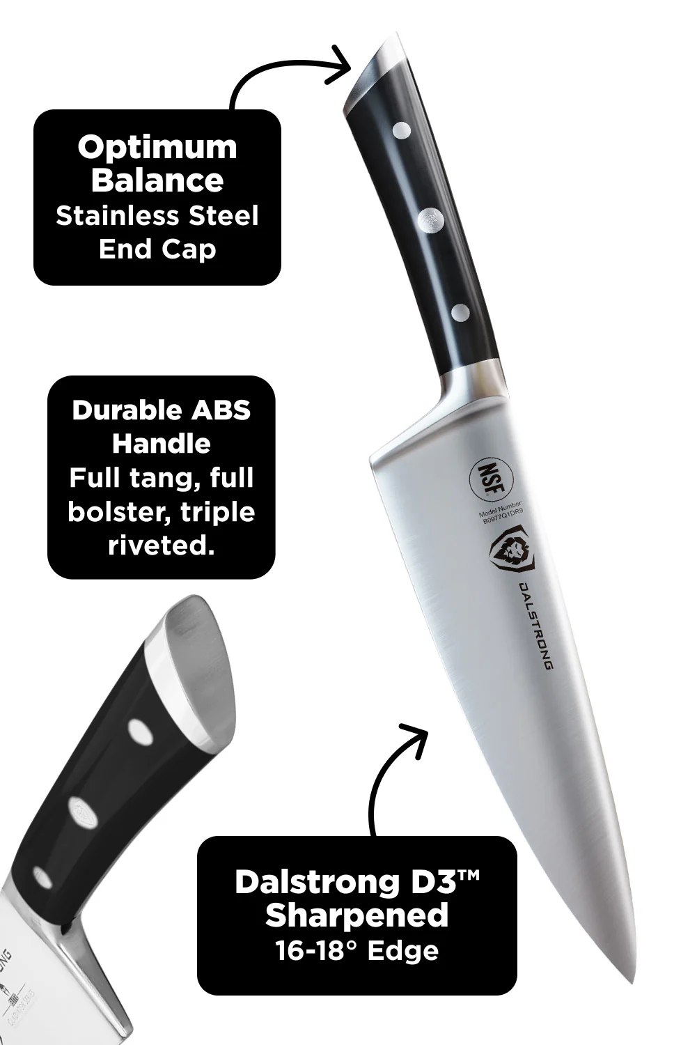 The Gladiator Bundle | 18-Piece Colossal Knife Set + Premium Whetstone Kit - Image 5