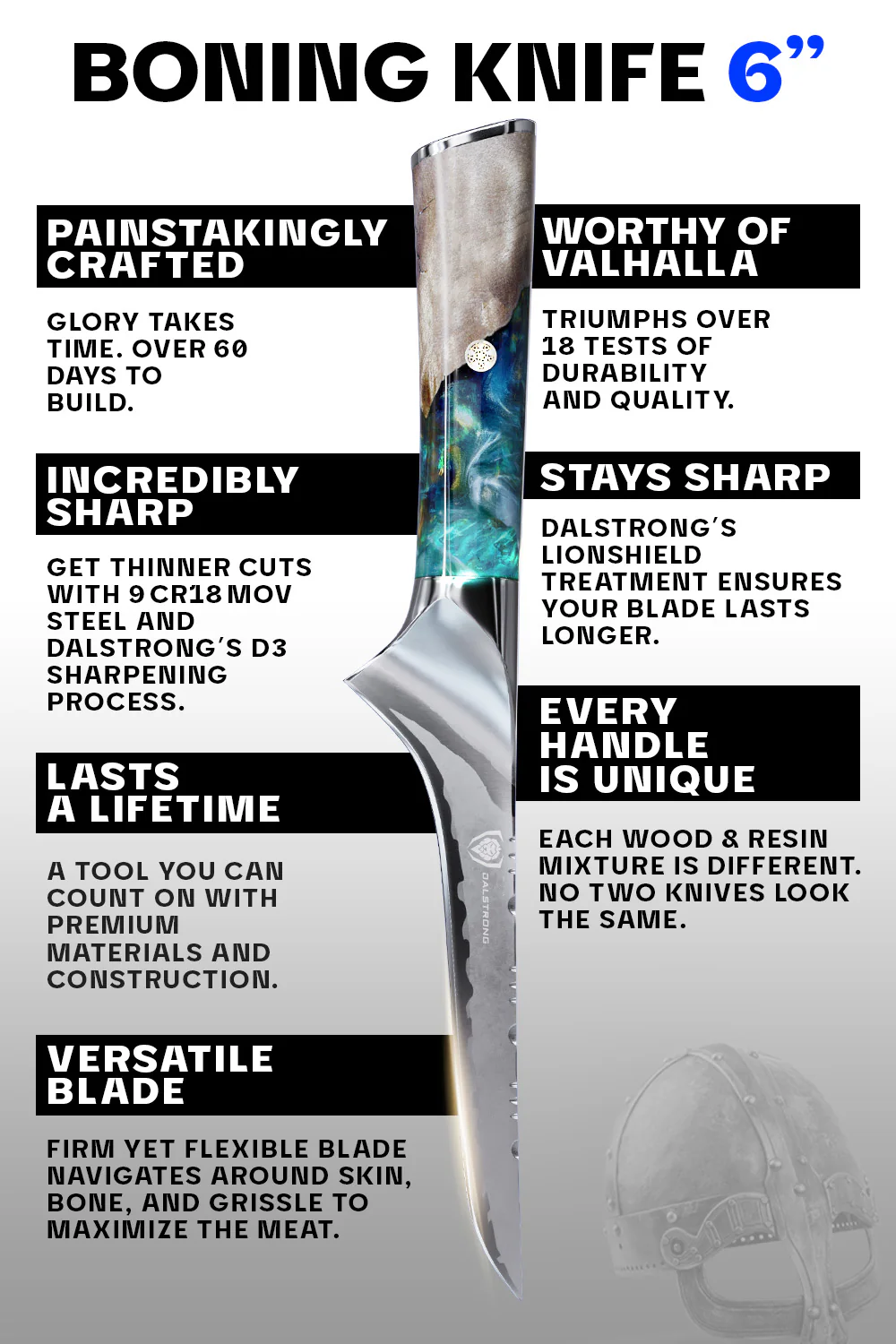 Boning Knife 6" | Valhalla Series | Dalstrong © - Image 6