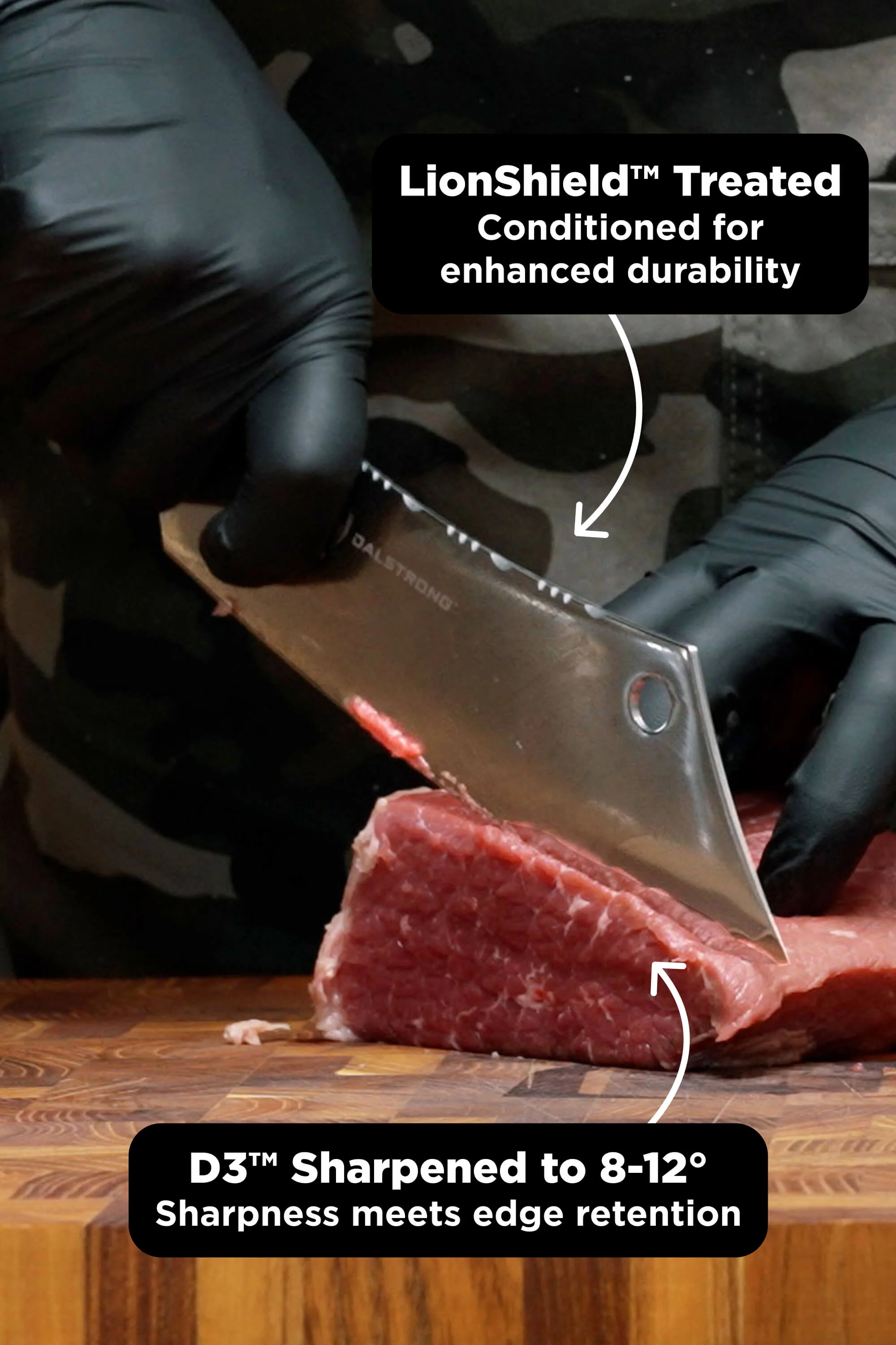 The Valhalla Series Bundle | 8" Chef Knife + 8" Chef & Crixus Hybrid Knife - Image 4